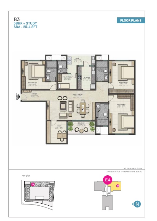 B3-4BHK-SBA-2511